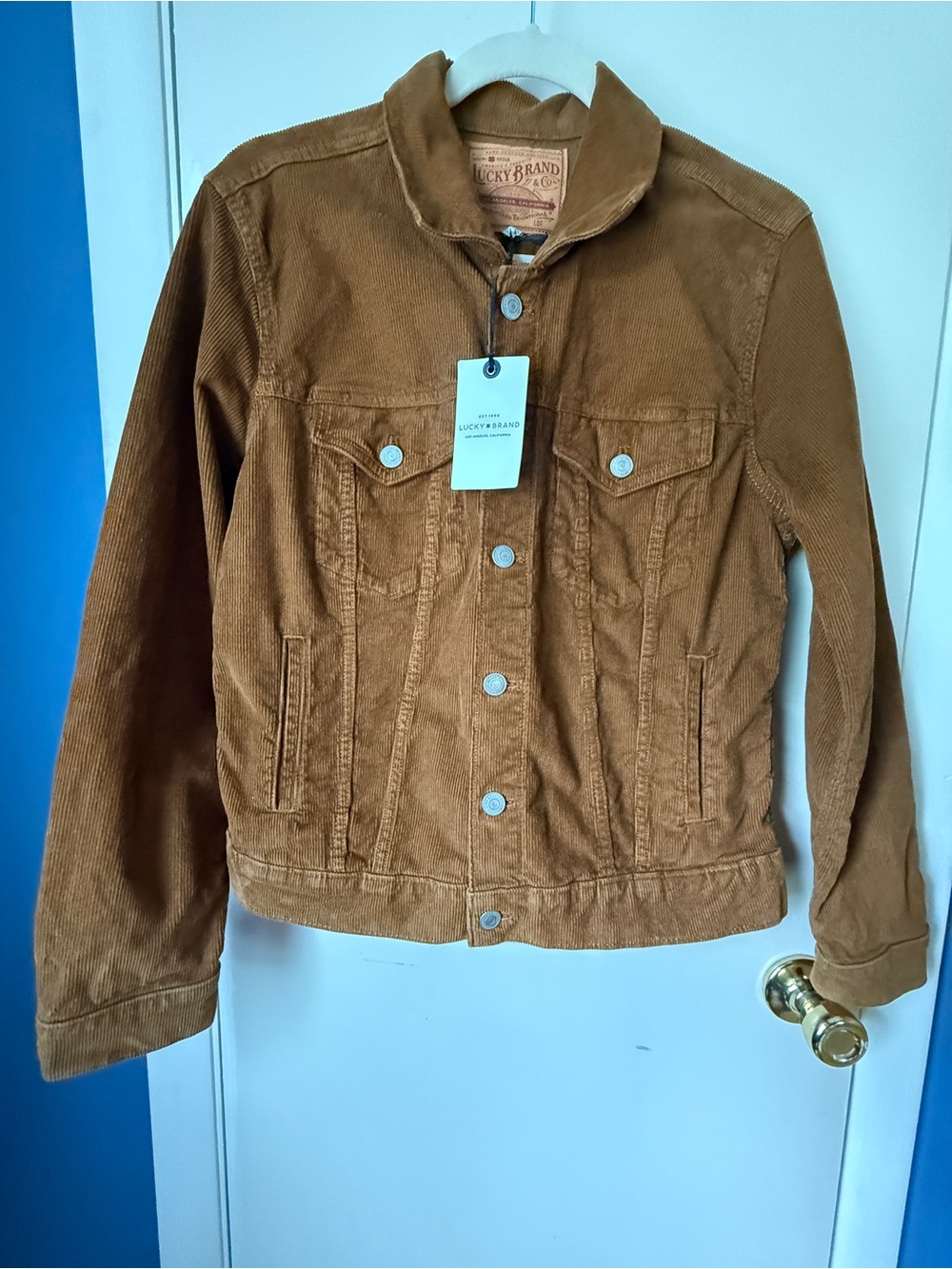 Lucky Brand Corduroy Jacket in Camel